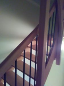 Barrière escalier, balustres métalliques