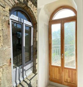 portes-fenêtres bicolore